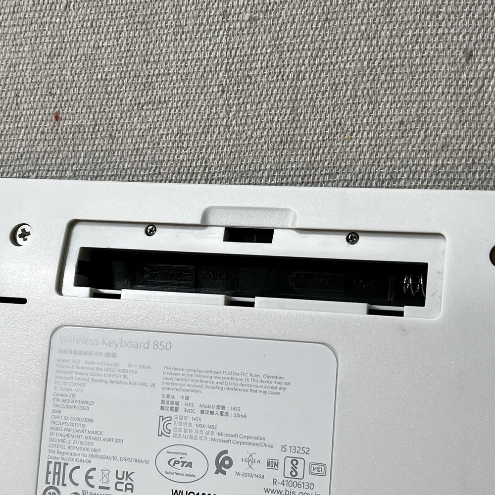 Microsoft Wireless Keyboard 850 Model 1455 USB Receiver Tested Working -‎ Read - Picture 9 of 10